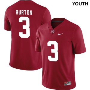 #3 Crimson Limited Football Youth(Kids) Jermaine Burton Alabama Jersey 745634-917