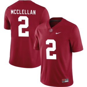 For Men's #2 Crimson Jase McClellan Limited Football Alabama Jersey 674708-561