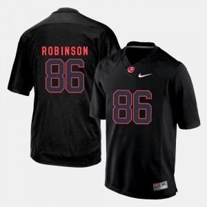 For Men's A'Shawn Robinson Alabama Jersey Black #86 College Football 291262-478