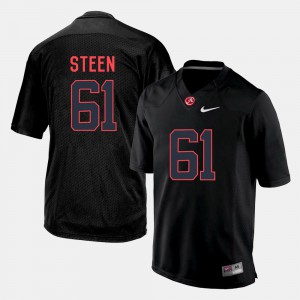 College Football For Men's #61 Black Anthony Steen Alabama Jersey 293909-172