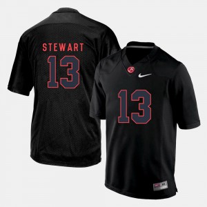 Men's Black College Football #13 ArDarius Stewart Alabama Jersey 127708-292
