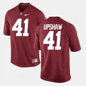 #41 Crimson Courtney Upshaw Alabama Jersey For Men Alumni Football Game 411673-417