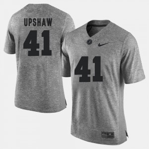 For Men Gray Gridiron Limited Gridiron Gray Limited #41 Courtney Upshaw Alabama Jersey 401554-293