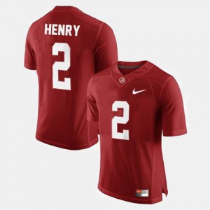 #2 Derrick Henry Alabama Jersey Red Mens College Football 719850-560