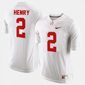 Kids White #2 College Football Derrick Henry Alabama Jersey 144224-481