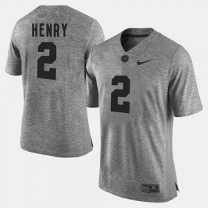 #2 Derrick Henry Alabama Jersey Gridiron Gray Limited Men's Gridiron Limited Gray 379326-386