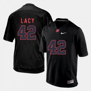 For Men's Black #42 Eddie Lacy Alabama Jersey College Football 709862-758