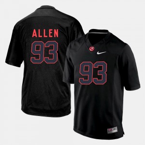 #93 Men's Jonathan Allen Alabama Jersey Black College Football 704569-719