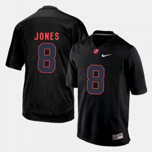 Men #8 College Football Julio Jones Alabama Jersey Black 470692-313