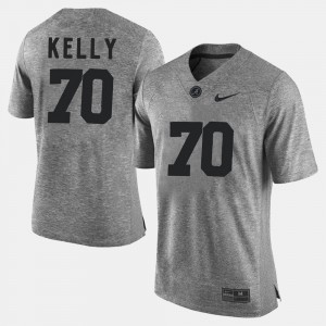#70 Ryan Kelly Alabama Jersey Gridiron Limited For Men's Gridiron Gray Limited Gray 747139-390
