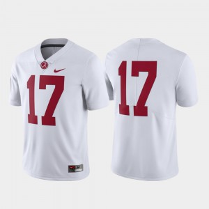 Alabama Jersey College Football Men Limited #17 White 499275-961