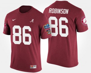 Mens #86 Bowl Game A'Shawn Robinson Alabama T-Shirt Crimson Sugar Bowl 262058-544