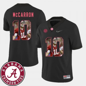 Black AJ McCarron Alabama Jersey Pictorial Fashion Men's Football #10 910811-357