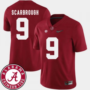 Bo Scarbrough Alabama Jersey #9 College Football 2018 SEC Patch Men Crimson 847454-366