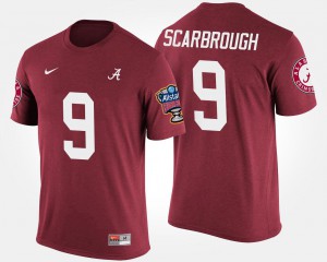 Sugar Bowl Crimson #9 Bowl Game Bo Scarbrough Alabama T-Shirt For Men's 203365-340