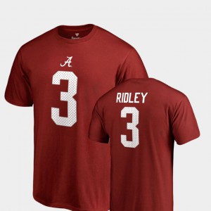Crimson Men's #3 College Legends Calvin Ridley Alabama T-Shirt Name & Number 439693-939