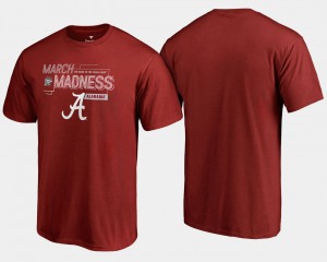 Crimson 2018 March Madness Bound Airball Alabama T-Shirt Basketball Tournament For Men's 710677-908