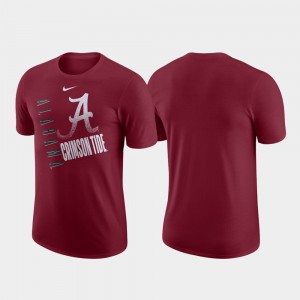 For Men's Crimson Alabama T-Shirt Just Do It Performance Cotton 353717-298