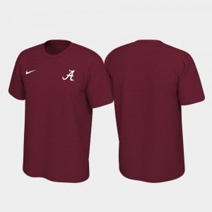 Legend Left Chest Logo For Men's Alabama T-Shirt Crimson 832198-824