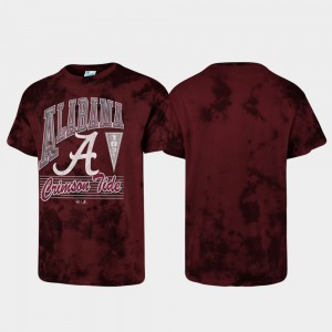 Alabama T-Shirt Crimson Mens Tubular Tie Dye 649259-654