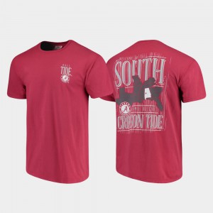 Crimson For Men's Alabama T-Shirt Welcome to the South Comfort Colors 181242-875