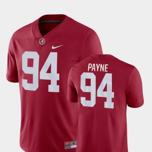 College Football Game Crimson #94 For Men's Da'Ron Payne Alabama Jersey 930472-415
