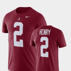 #2 Football Performance Derrick Henry Alabama T-Shirt For Men's Crimson 559808-878