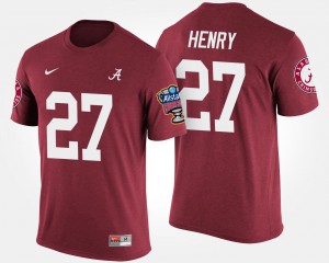 Crimson Sugar Bowl #27 Mens Bowl Game Derrick Henry Alabama T-Shirt 207473-575