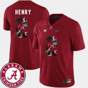 Pictorial Fashion Crimson #2 Derrick Henry Alabama Jersey Football Mens 540261-957