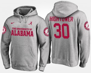 #30 Men Dont'a Hightower Alabama Hoodie Gray 714033-838