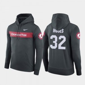 For Men Sideline Seismic Dylan Moses Alabama Hoodie Anthracite Football Performance #32 565553-870