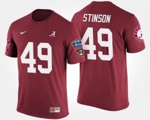 Ed Stinson Alabama T-Shirt Bowl Game #49 Sugar Bowl Crimson For Men 574379-137