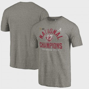 Bowl Game For Men College Football Playoff 2017 National Champions Long Snap Gray Alabama T-Shirt 466189-892