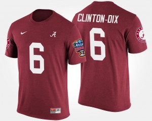 Ha Ha Clinton-Dix Alabama T-Shirt #6 Crimson Bowl Game Sugar Bowl Men 185082-981