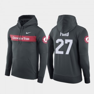 Football Performance Anthracite Sideline Seismic Jerome Ford Alabama Hoodie #27 Men's 769522-620