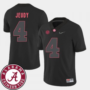 Black Jerry Jeudy Alabama Jersey 2018 SEC Patch Mens #4 College Football 948861-406