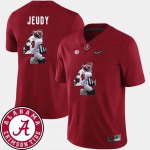 Pictorial Fashion Crimson Jerry Jeudy Alabama Jersey Football For Men's #4 944942-498