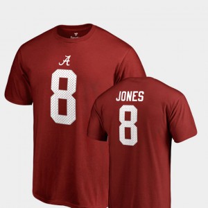College Legends Julio Jones Alabama T-Shirt Name & Number Crimson #8 For Men's 145349-250