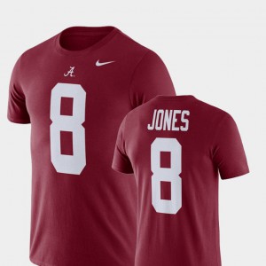Football Performance Crimson For Men's #8 Julio Jones Alabama T-Shirt 868160-921