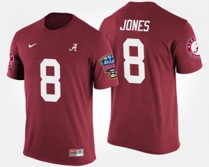 Sugar Bowl Bowl Game Crimson #8 Men Julio Jones Alabama T-Shirt 543354-920