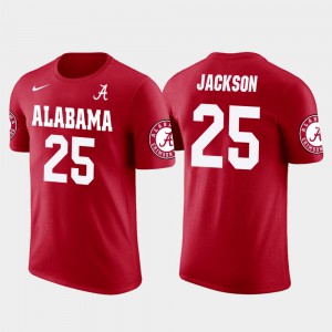 Kareem Jackson Alabama T-Shirt #25 Future Stars For Men's Houston Texans Football Red 520346-817