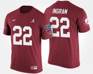 Mark Ingram Alabama T-Shirt Mens Bowl Game Crimson Sugar Bowl #22 984340-788