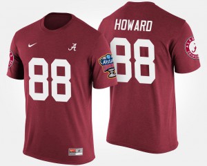 Men's #88 O.J. Howard Alabama T-Shirt Sugar Bowl Bowl Game Crimson 639428-849