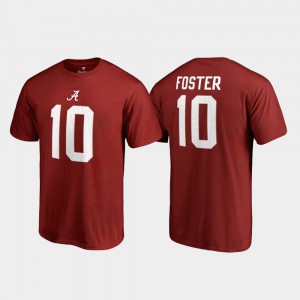 Reuben Foster Alabama T-Shirt Name & Number College Legends #10 Crimson For Men 267592-606
