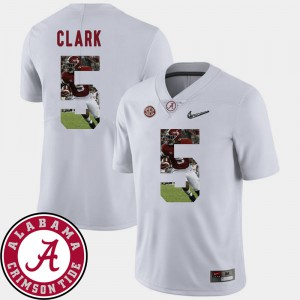 White Ronnie Clark Alabama Jersey Football Mens #5 Pictorial Fashion 373195-157