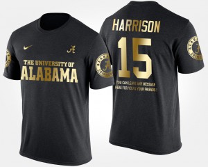 Ronnie Harrison Alabama T-Shirt Short Sleeve With Message Gold Limited Black Men's #15 931246-992