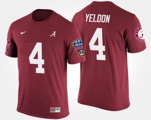 #4 Bowl Game For Men's T.J. Yeldon Alabama T-Shirt Sugar Bowl Crimson 676958-111