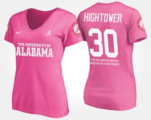 With Message Dont'a Hightower Alabama T-Shirt Pink Women #30 683231-710